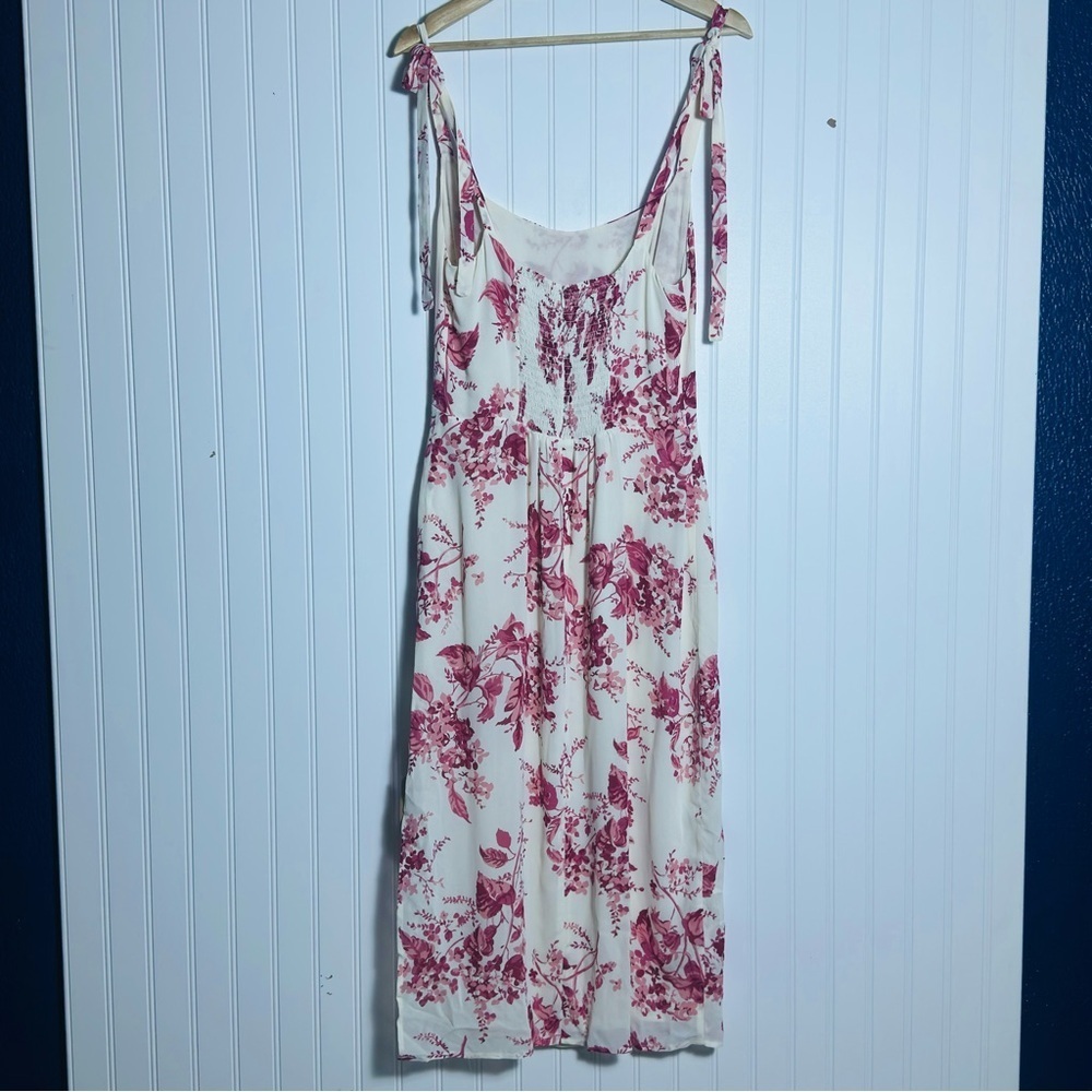 NWT Reformation Besse Midi Floral Dress Sz 8 Paris Pink Floral Wedding Feminine - Picture 5 of 16